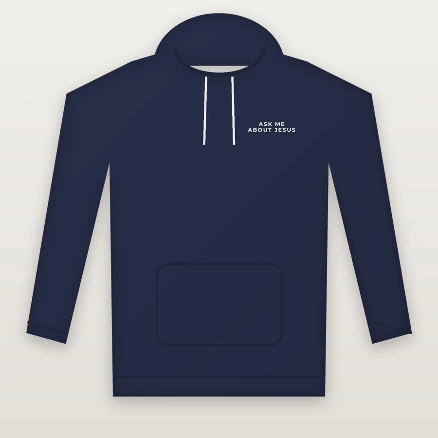 Ask Me About Jesus Embroidered Hoodie