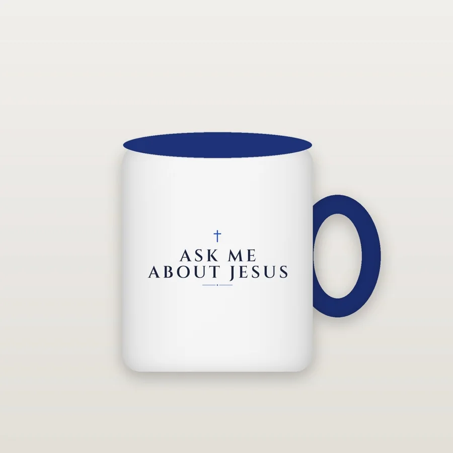 Ask Me About Jesus Mug (11 oz, Color Inside)