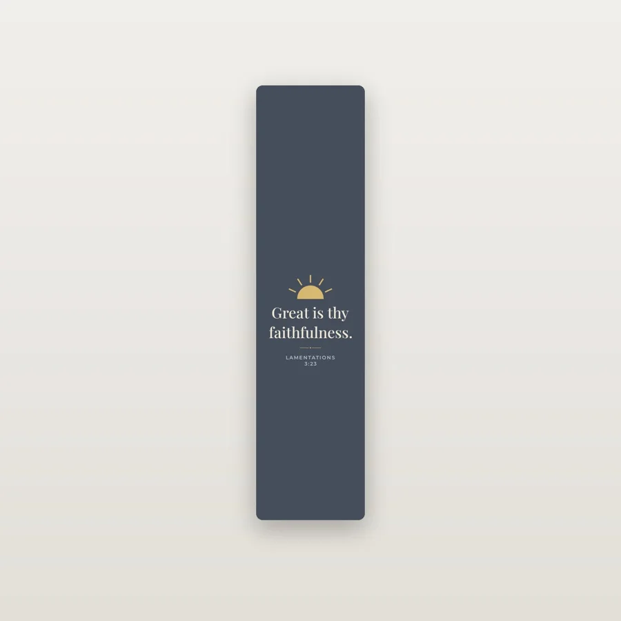Great Is Thy Faithfulness Aluminum Bookmark