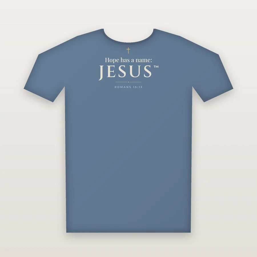 Hope Has a Name: Jesus™ Garment-Dyed Long Sleeve Tee