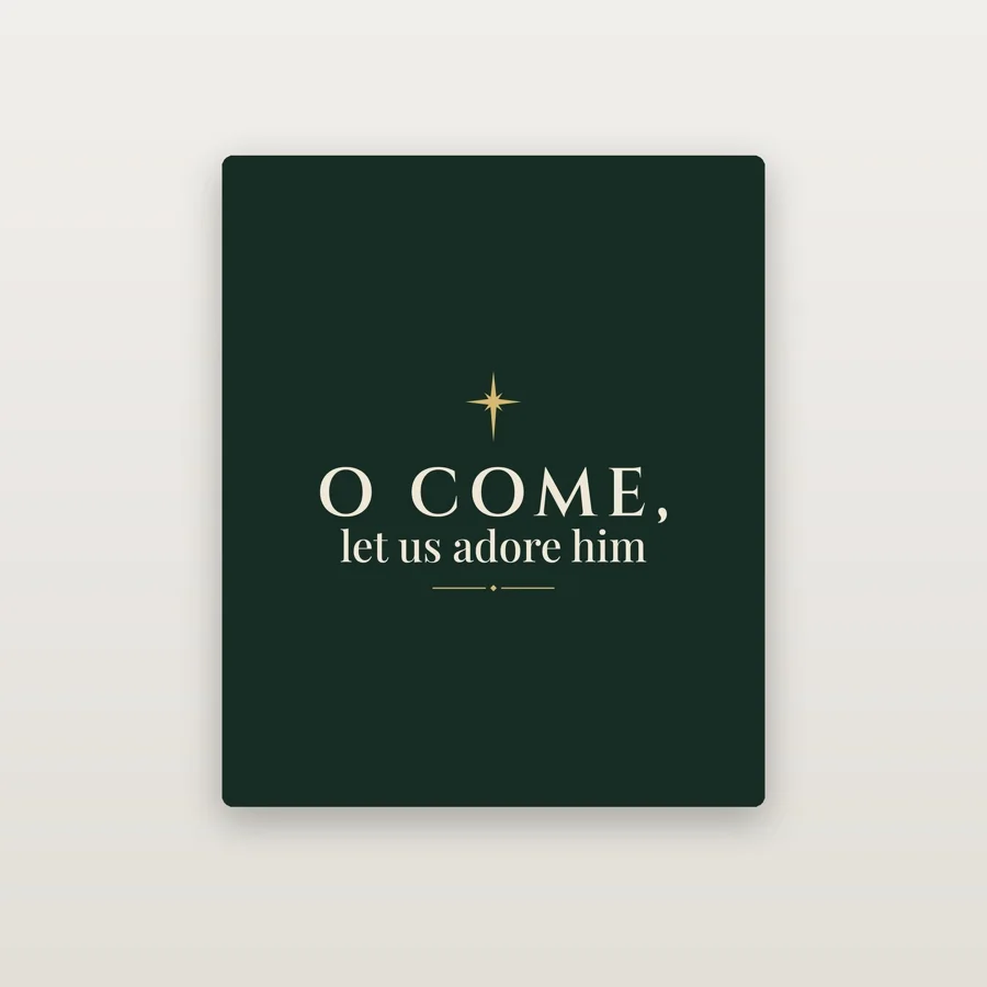 O Come, Let Us Adore Him Sherpa Blanket