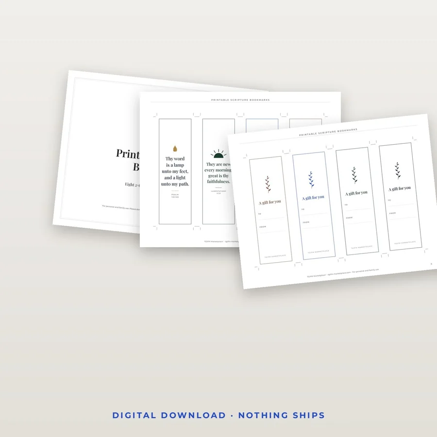 Printable Scripture Bookmarks